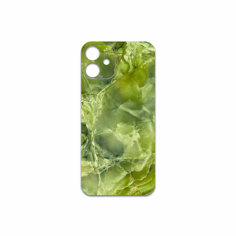 برچسب پوششی ماهوت مدل Green Crystal Marble مناسب برای گوشی موبایل اپل iPhone 12 mini