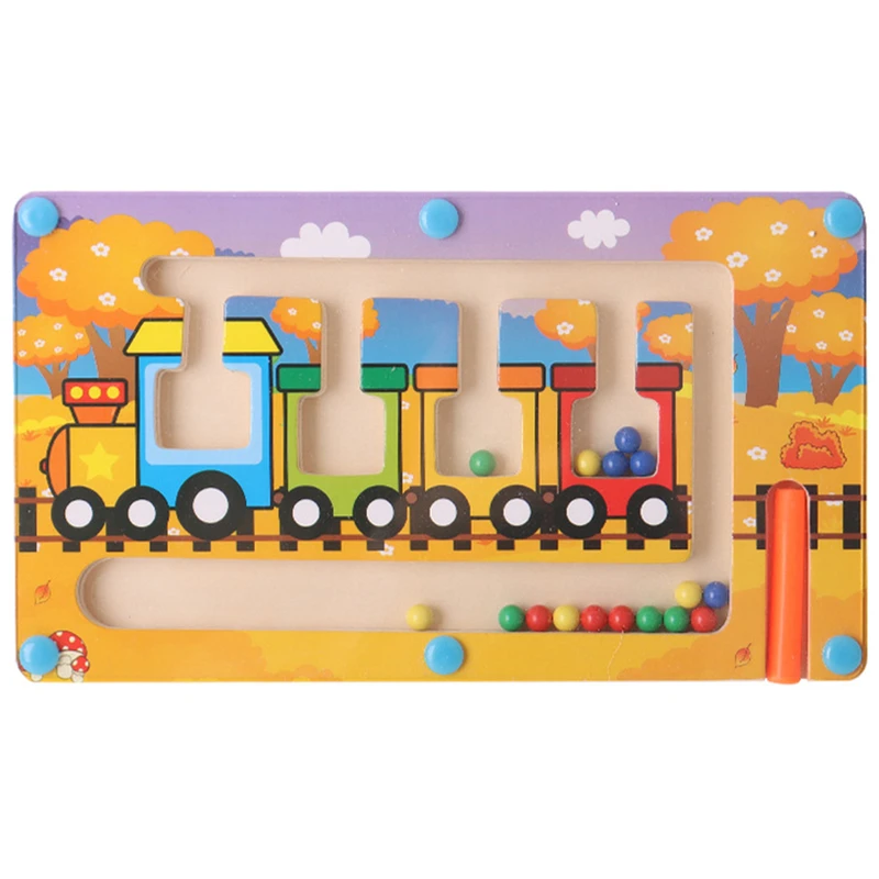 بازی آموزشی سمید مدل ماز مگنتی و دست ورزی طرح قطار