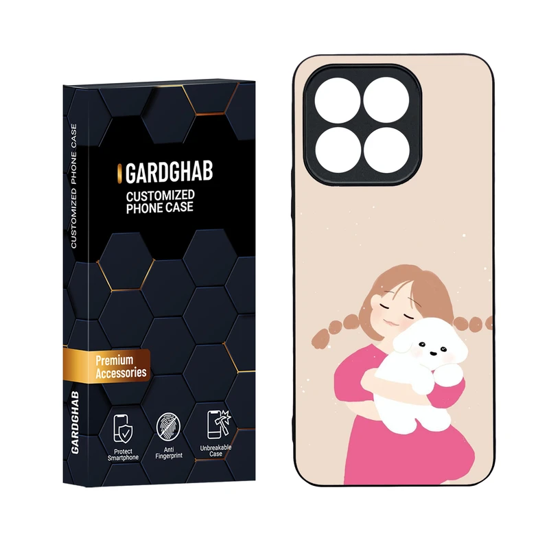 کاور گارد قاب مدل دور ژله ای دخترانه مناسب برای گوشی موبایل آنر Honor X8b 4G