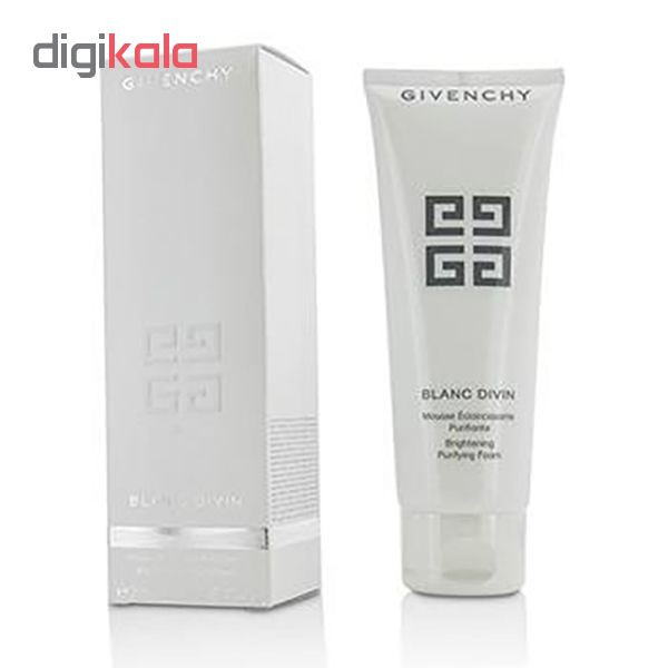 فوم روشن کننده صورت ژیوانشی سری Blanc Divin مدل Brightening Purifying حجم 125 میلی لیتر فوم روشن کننده صورت ژیوانشی سری Blanc Divin مدل Brightening Purifying حجم 125 میلی لیتر