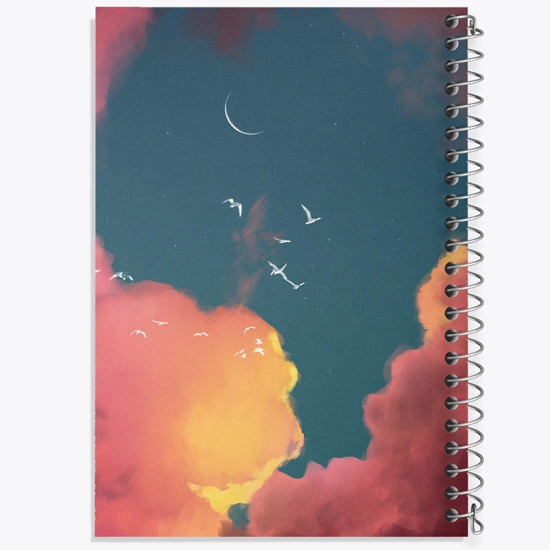 دفتر نقاشی 50 برگ خندالو طرح آسمان کد F554