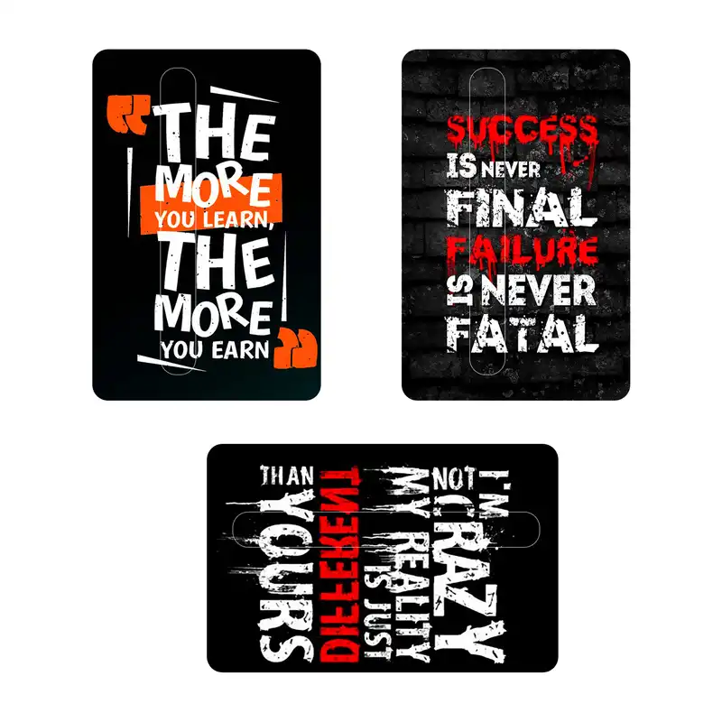 استیکر کارت پیکسل میکسل مدل متن انگلیسی مجموعه 3 عددی