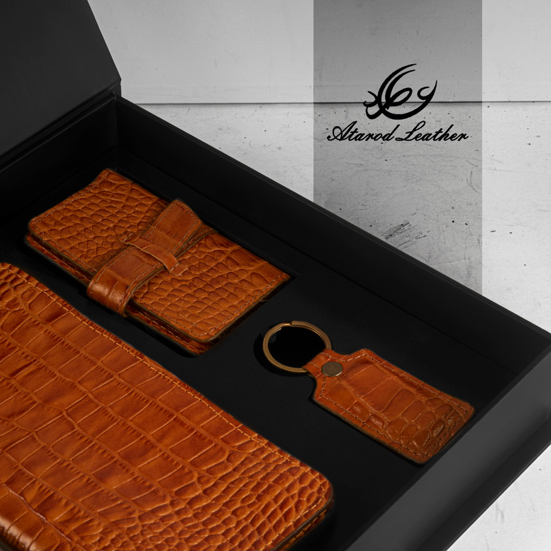 ست هدیه چرم عطارد مدل A33