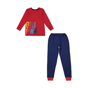 ست تی شرت آستین بلند و شلوار دخترانه ناربن مدل 1521438-72