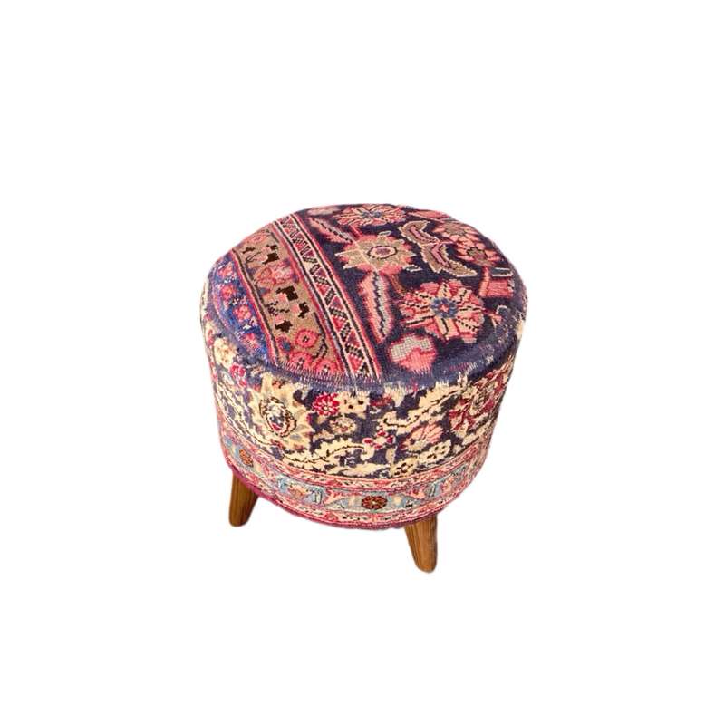 پاف طرح فرش کلاژ دلبافته کد 1958 پاف طرح فرش کلاژ دلبافته کد 1958