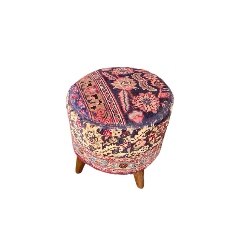 پاف طرح فرش کلاژ دلبافته کد 1958 پاف طرح فرش کلاژ دلبافته کد 1958