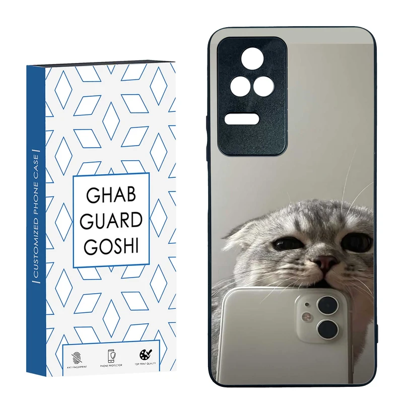 کاور قاب گارد گوشی طرح گربه سلفی کد TPU-206 مناسب برای گوشی موبایل شیائومی  Redmi K40S / Poco F4 5G