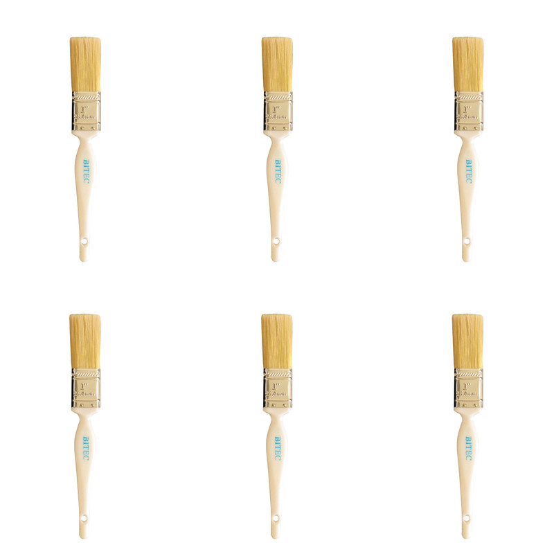 قلم موی نقاشی مدل BITEC1 سایز 25.4 میلیمتر بسته 6 َعددی