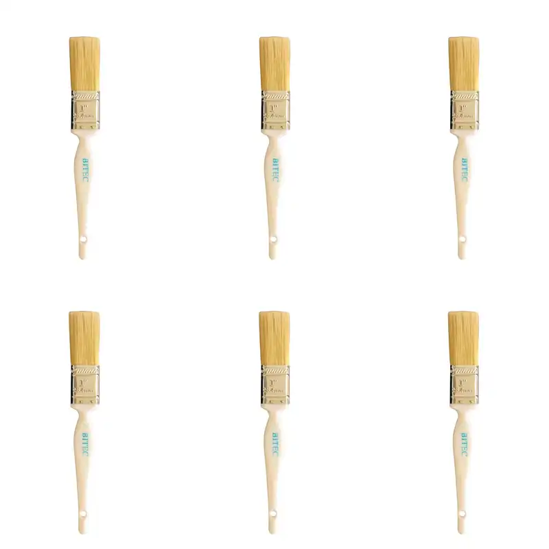 قلم موی نقاشی مدل BITEC1 سایز 25.4 میلیمتر بسته 6 َعددی