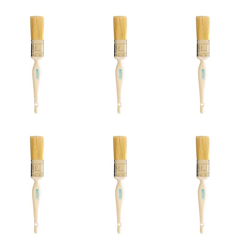 قلم موی نقاشی مدل BITEC1 سایز 25.4 میلیمتر بسته 6 َعددی