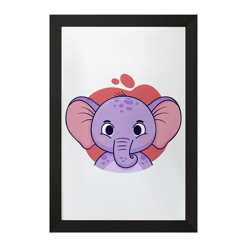 تابلو خندالو مدل فیل حیوانات بامزه کد 37154