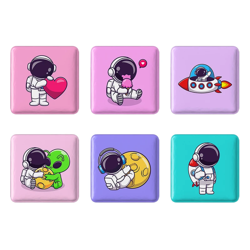 مگنت خندالو طرح فضانورد Spaceman کد 1594A مجموعه 6 عددی