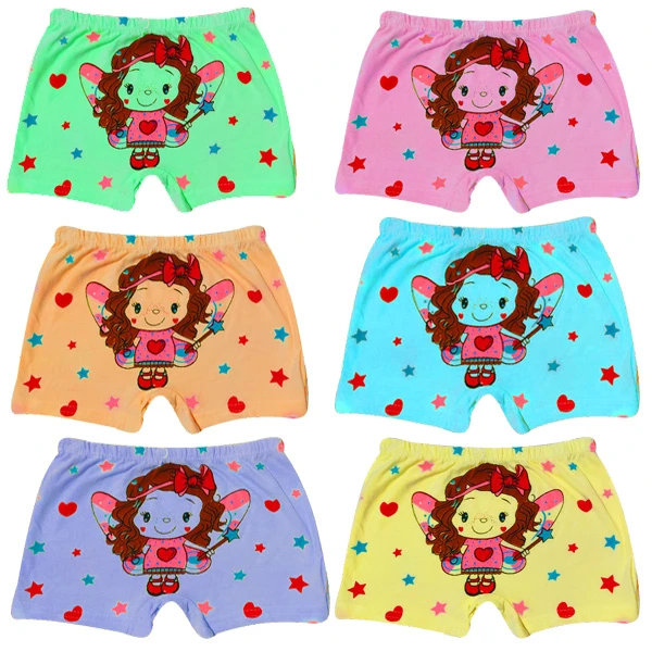 شورت پادار دخترانه مدل Fe.Re مجموعه 6 عددی