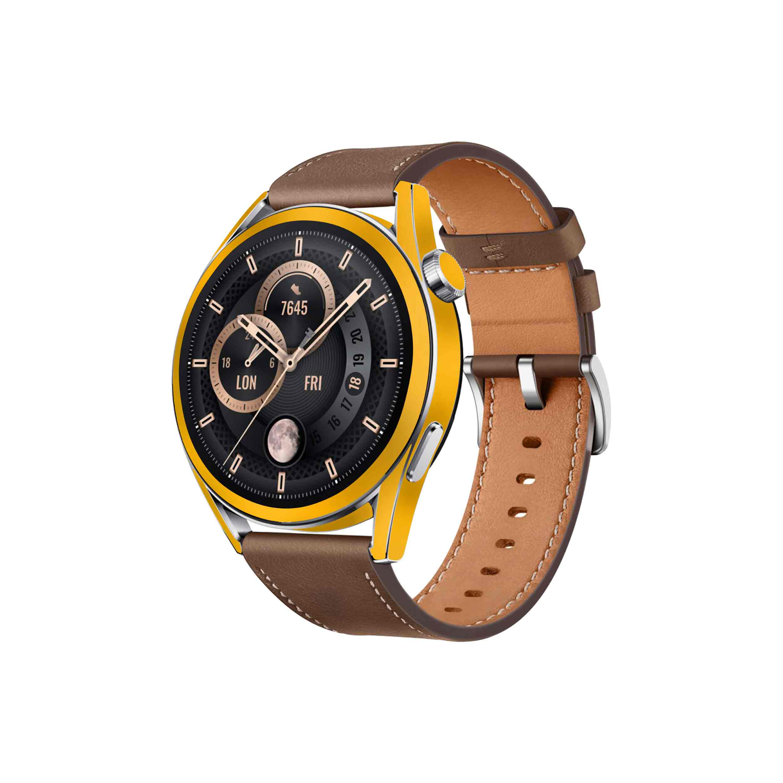 برچسب ماهوت طرح Matte-Deep-Mustard مناسب برای ساعت هوشمند هوآوی Watch GT 3 46mm