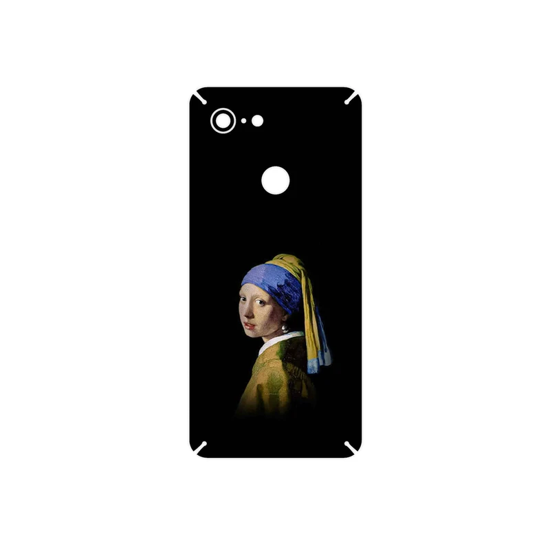 برچسب پوششی ماهوت مدل Girl with a Pearl Earring of Vermeer مناسب برای گوشی موبایل گوگل Pixel 3
