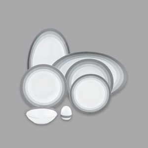 نقد و بررسی سرویس غذاخوری 28 پارچه 6 نفر چینی زرین ایران مدل Silver Liner Top Grade توسط خریداران