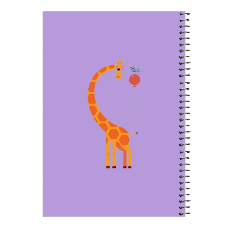 دفتر مشق 80 برگ اس جی مدل زرافه و بادکنک   