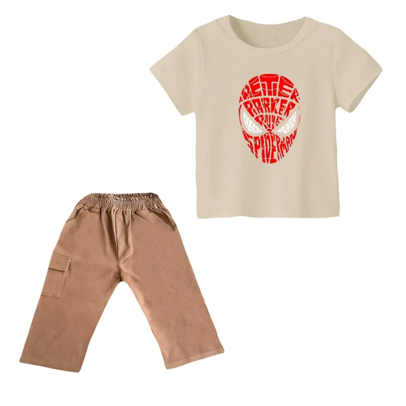 ست تی شرت و شلوارک پسرانه مدل مرد عنکبوتی کد ۶