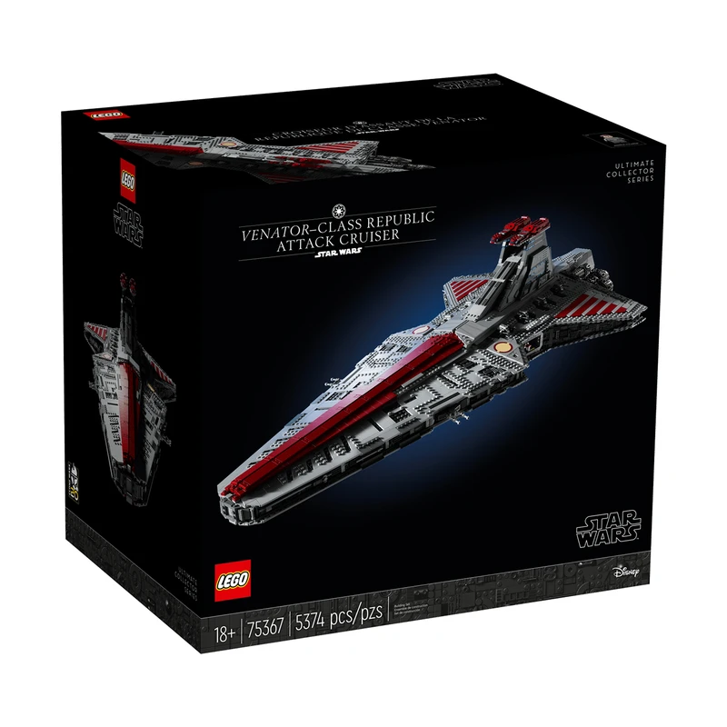 لگو 5374 تکه سری Star Wars مدل Venator-Class Republic Attack Cruiser کد 75367