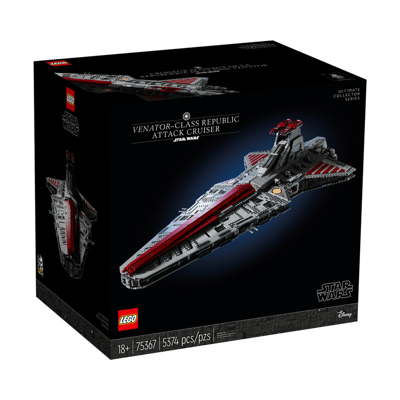 لگو 5374 تکه سری Star Wars مدل Venator-Class Republic Attack Cruiser کد 75367