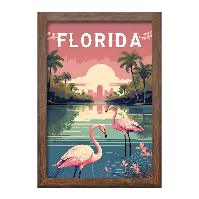 تابلو خندالو طرح فلوریدا (Florida) کد F6318