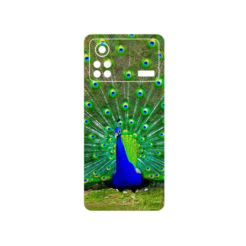 برچسب پوششی ماهوت مدل Peacock مناسب برای گوشی موبایل شیائومی Poco X4 Pro 5G
