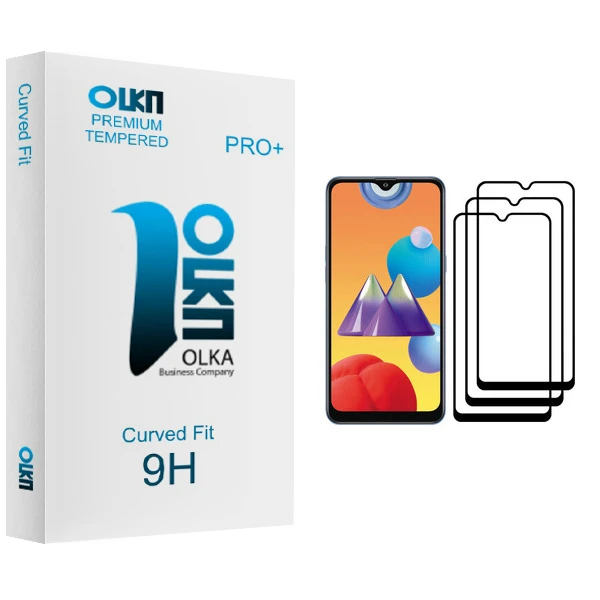 محافظ صفحه نمایش الکا مدل Premium glass مناسب برای گوشی موبایل سامسونگ Galaxy M01s بسته سه عددی