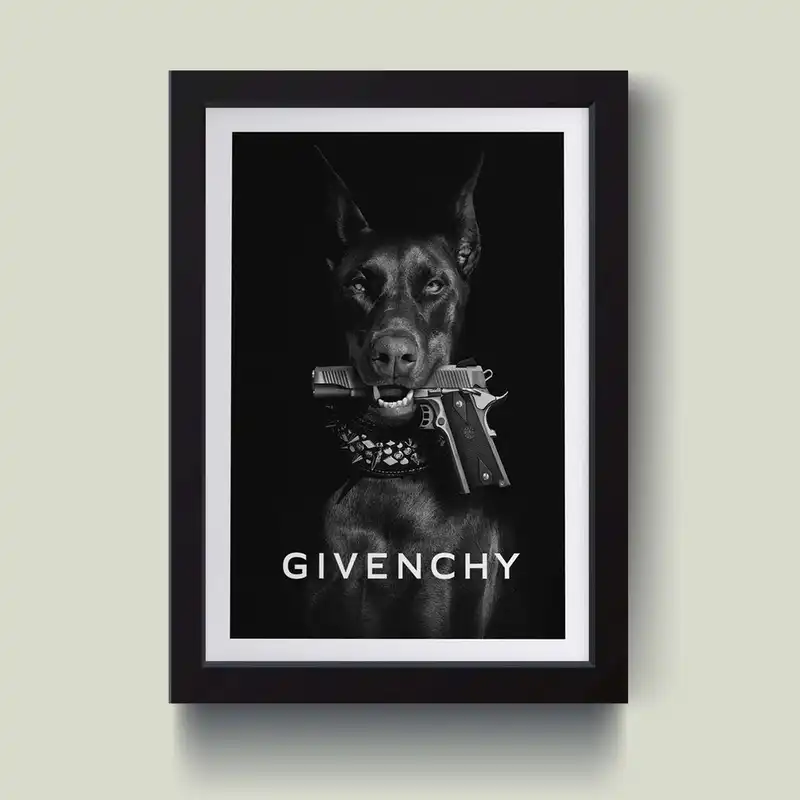 تابلو مدل Dobermann GIVENCHY کد S2403-b