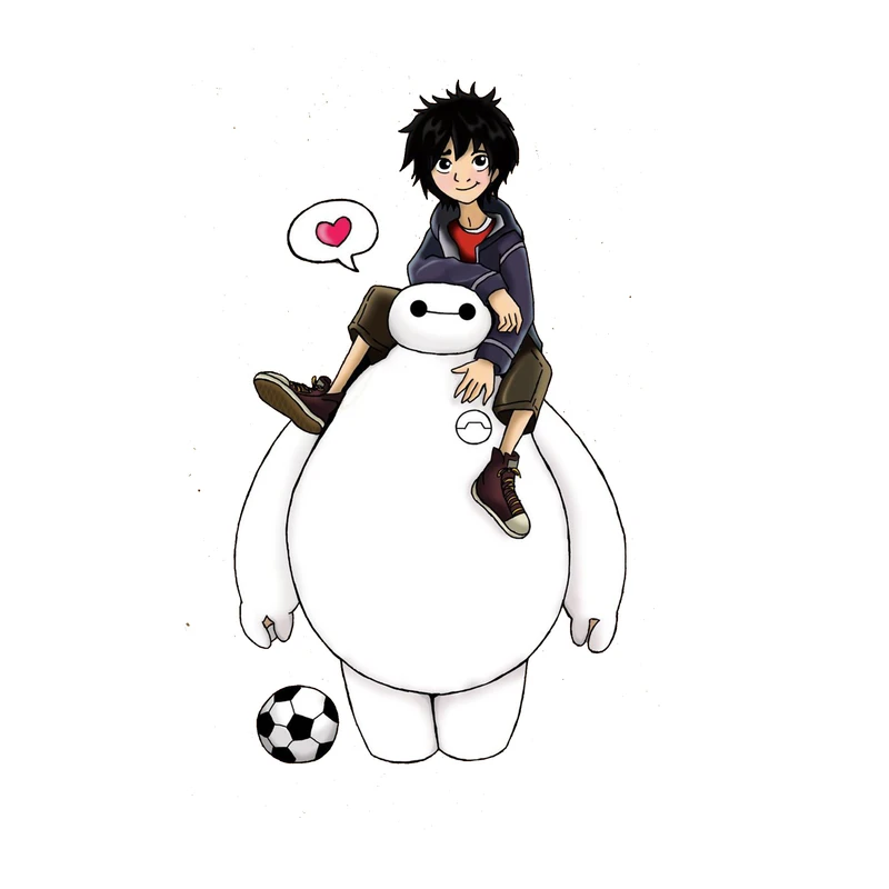 استیکر لپ تاپ و موبایل مدل انیمیشن طرح شش ابر قهرمان بیمکس Big Hero 6 Baymax کد 2706
