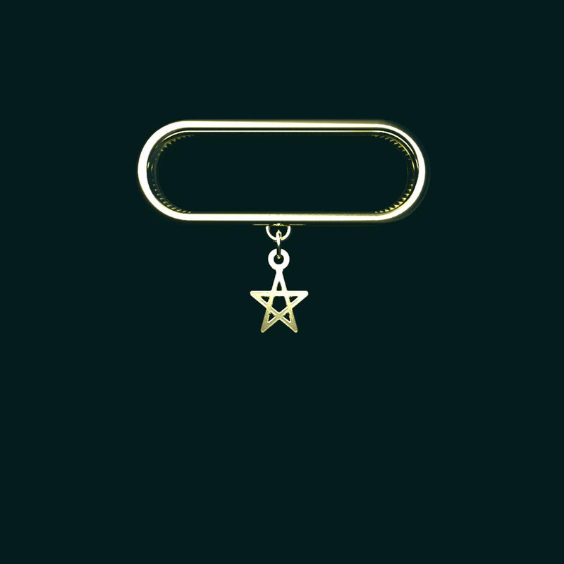 آویز ساعت طلا 18 عیار زنانه مدوپد مدل ستاره کد SG1-1533