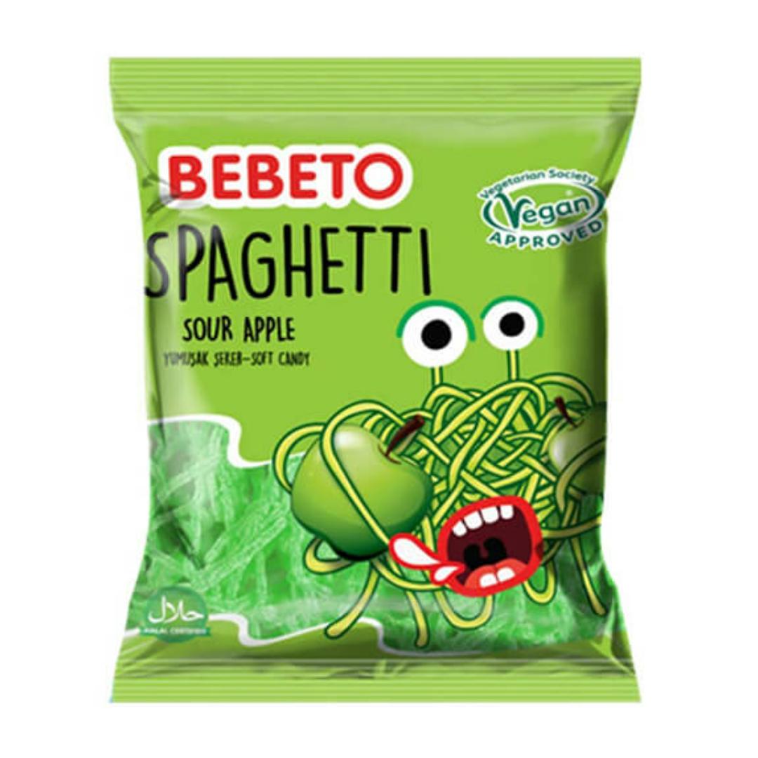 پاستیل اسپاگتی رشته ای با طعم سیب سبز ببتو- 60 گرم