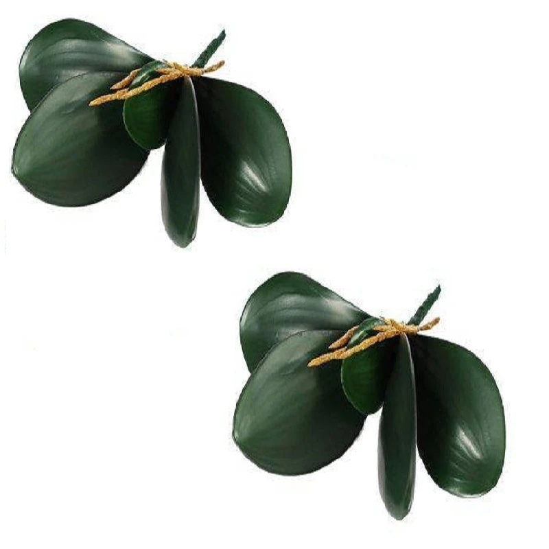 گل مصنوعی مدل  برگ ارکیده کد GER_478 بسته 2 عددی