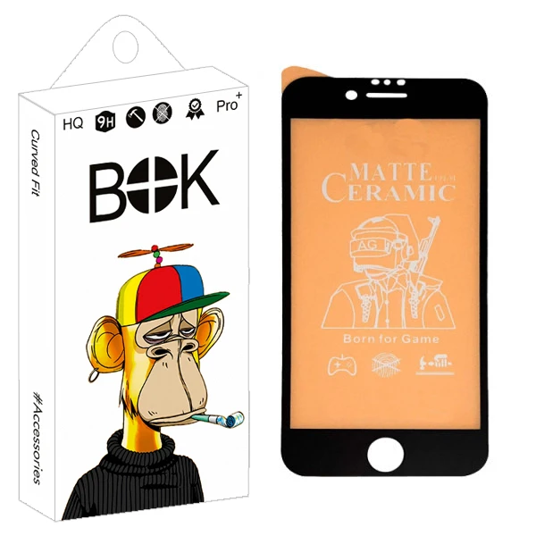 محافظ صفحه نمایش مات بوک مدل +HD مناسب برای گوشی موبایل اپل Iphone 6/ 7/ 8