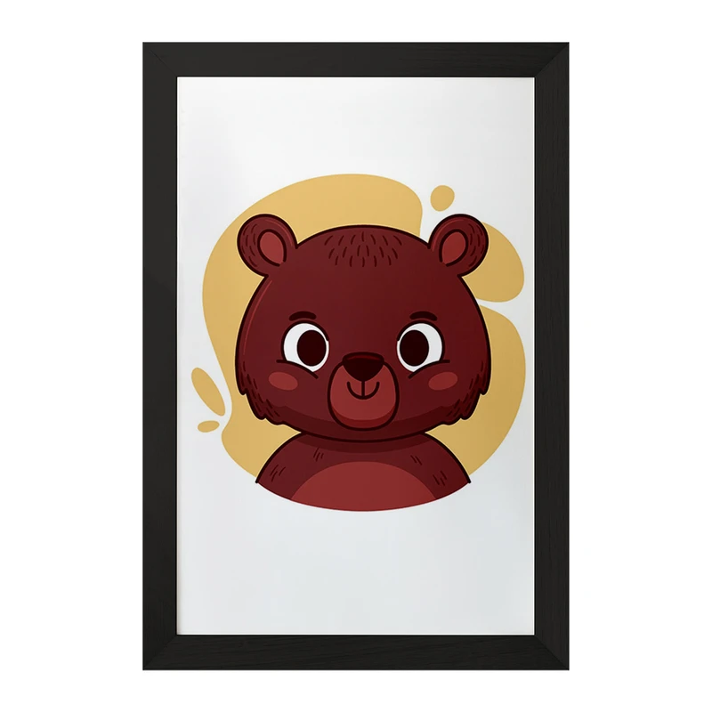 تابلو خندالو مدل خرس حیوانات بامزه کد 37146