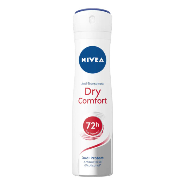 اسپری ضد تعریق زنانه نیوآ مدل Dry Comfort 72H حجم 150 میلی لیتر اسپری ضد تعریق زنانه نیوآ مدل Dry Comfort 72H حجم 150 میلی لیتر
