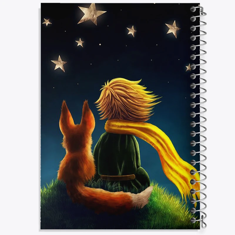 دفتر ژورنال نویسی 50 برگ خندالو مدل نقطه ای طرح شازده کوچولو کد N1794