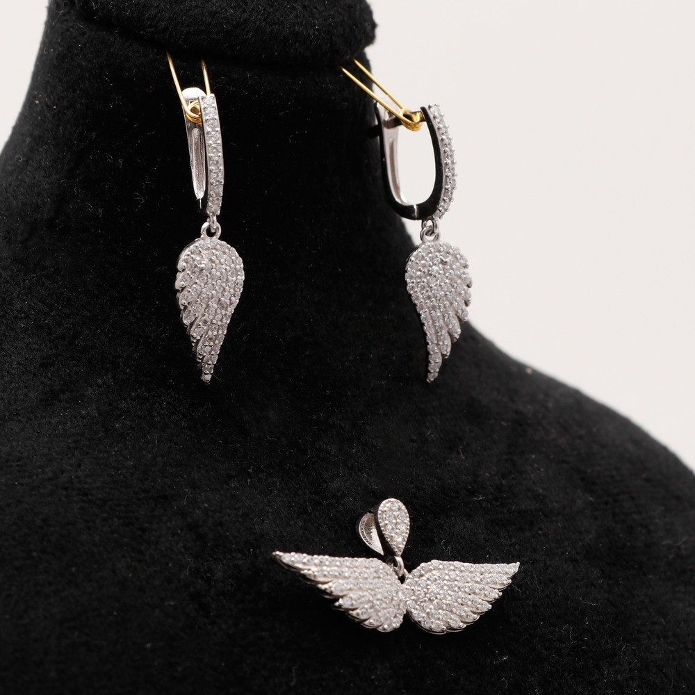 نیم ست نقره زنانه مدل GTA-421