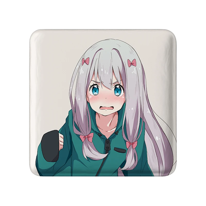 مگنت خندالو طرح ساگیری انیمه ارومانگا سنسی Eromanga Sensei  مدل مربعی کد 22722