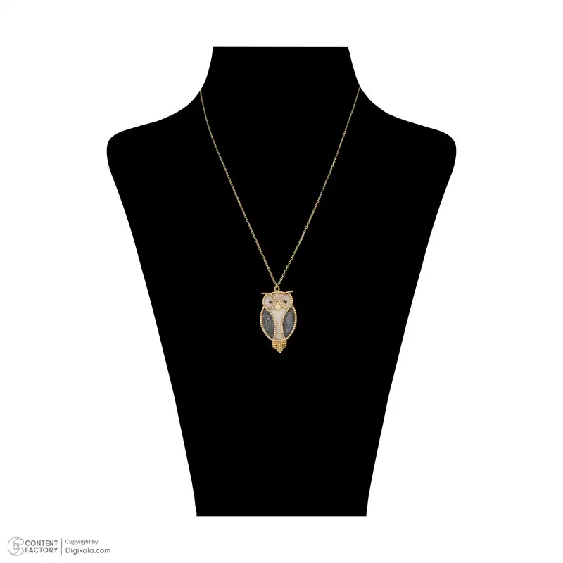 گردنبند طلا 18 عیار زنانه تاج مدل 1059