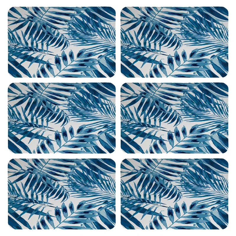 زیربشقابی طرح برگ کد 9169 بسته 6 عددی 