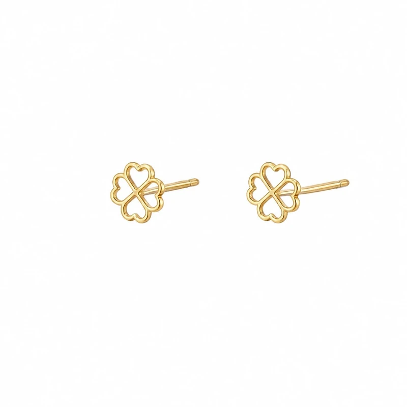 گوشواره میخی طلا 18 عیار زنانه گالری طلای عیاره مدل fLw