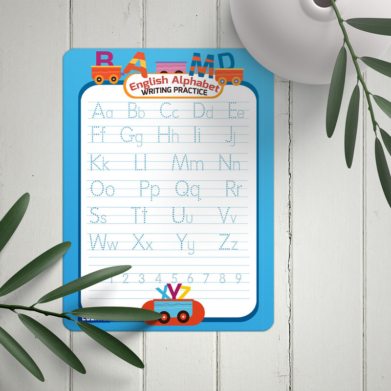 تخته وایت برد لاژید مدل آهنربایی طرح الفبای انگلیسی سایز 20x30 سانتی متر