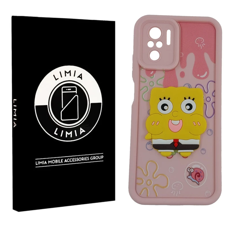 کاور لیمیا مدل سولید لنزدار طرح عروسکی برجسته مناسب برای گوشی موبایل شیائومی Redmi Note 10 4G/Note 10s/Poco M5s