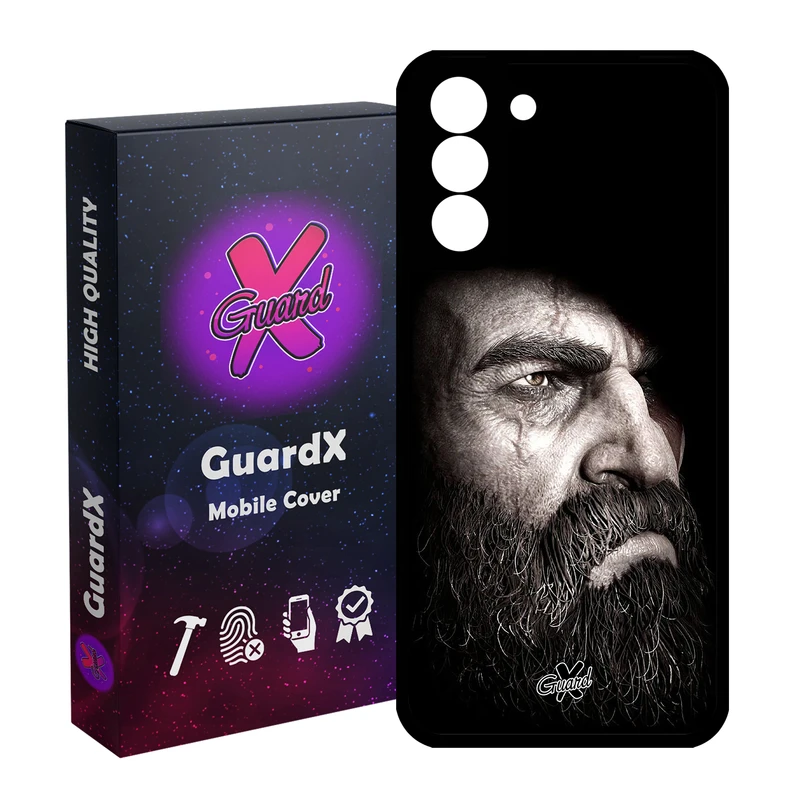 کاور گارد ایکس طرح God of War مدل Glass10100 مناسب برای گوشی موبایل سامسونگ Galaxy S21 FE