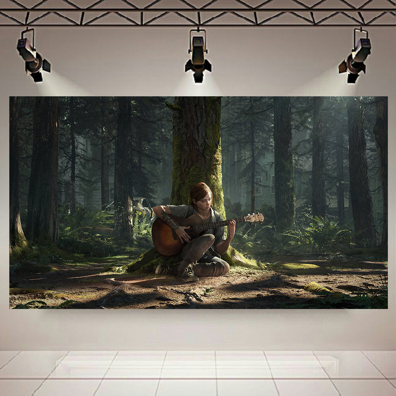 پوستر پارچه ای مدل چرم مخمل طرح گیم The Last of Us کد AR2270