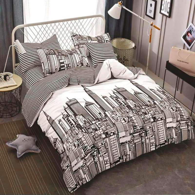 سرویس روتختی دریم مدل NEW YORK کد 4PCS یک نفره چهار تکه