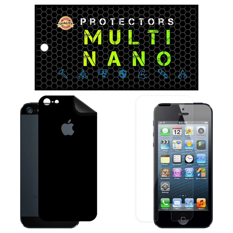 محافظ صفحه نمایش مولتی نانو مدل X-SFM مناسب برای گوشی موبایل اپل iPhone 5 به همراه برچسب پوششی