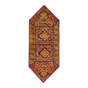 کلاژ فرش دستبافت یک متری طرح چهل تکه مدل A2094