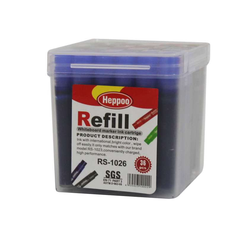 جوهر ماژیک وایت برد هپو مدل RS1026 بسته 36 عددی جوهر ماژیک وایت برد هپو مدل RS1026 بسته 36 عددی