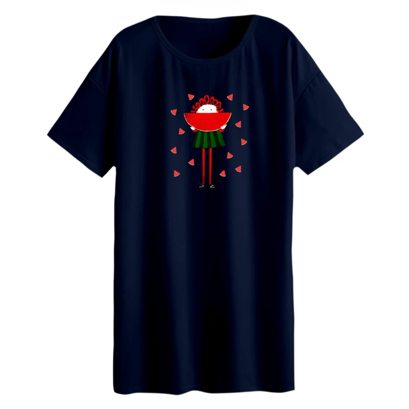 تی شرت لانگ آستین کوتاه زنانه مدل دخترک یلدایی کد 19